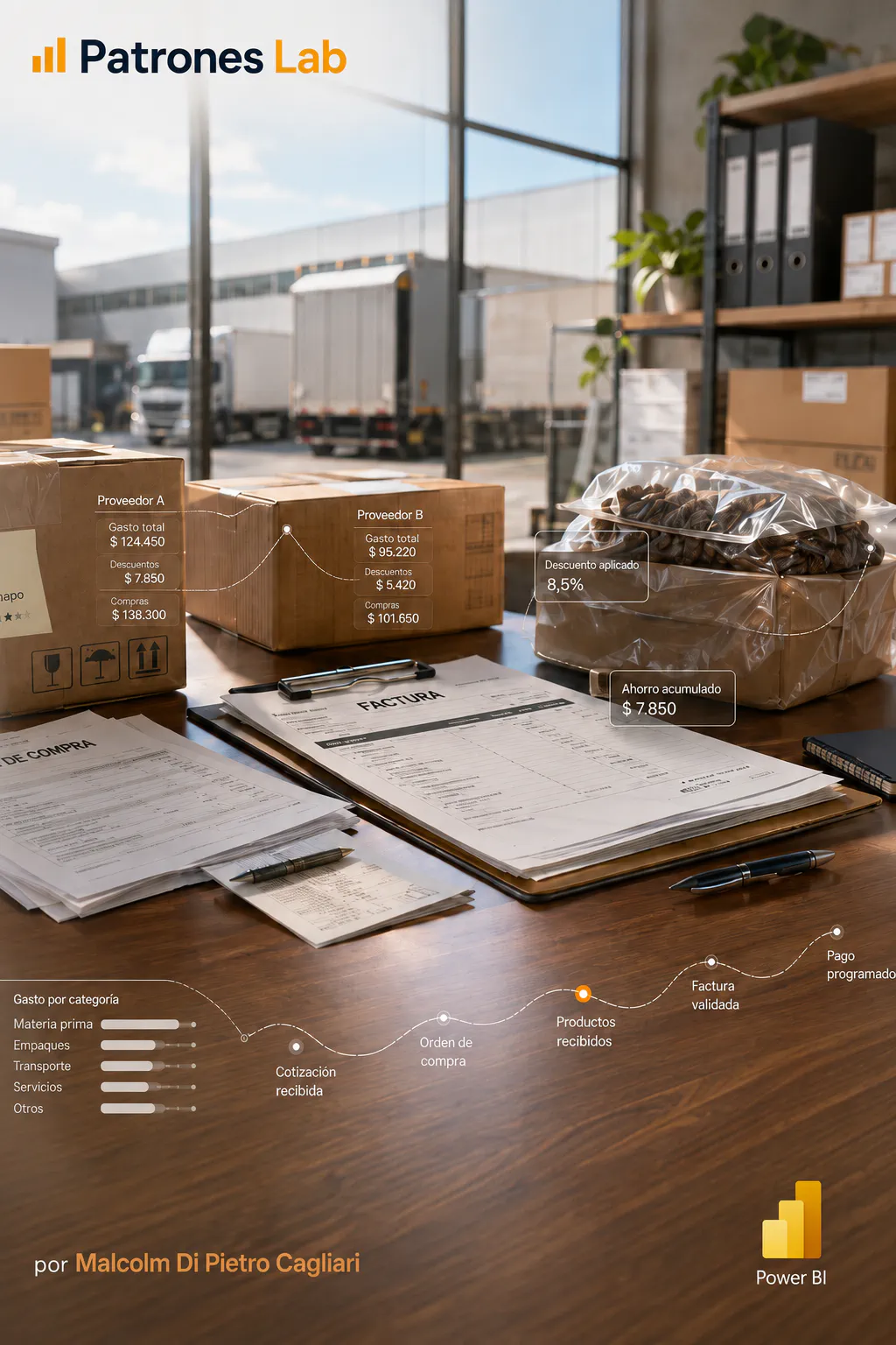 Main image for the Power BI Dashboard · Spend Analysis project